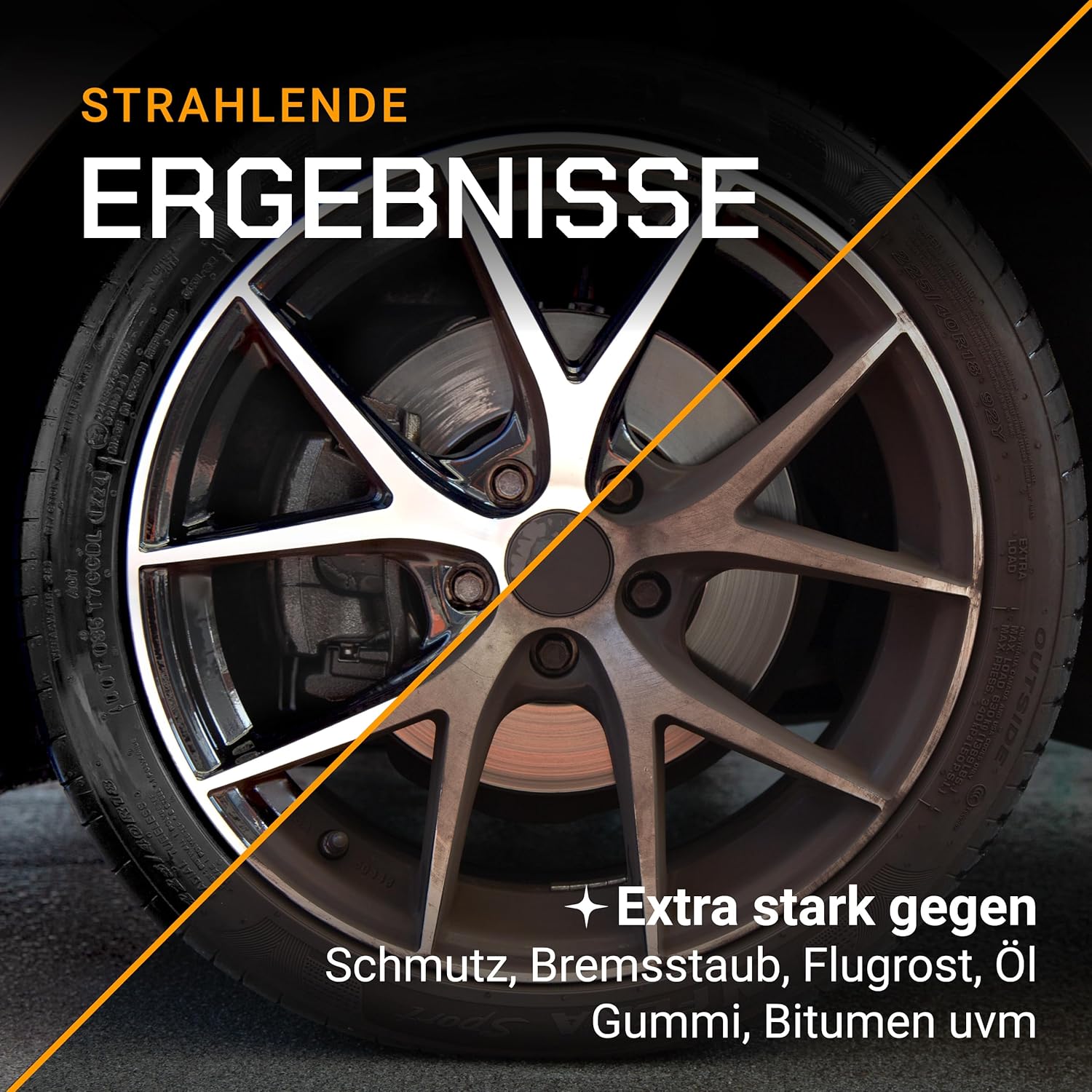 2020 Polychrom Felgenreiniger 500 ml – Säurefrei, Mit Wirkindikator, Schutz vor Bremsstaub, Korrosionsschutz – Für Aluminium-, Chrom- und Stahlfelgen – Bild 6